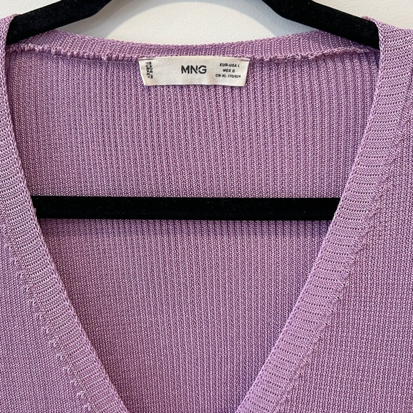 Mango Purple Ribbed Cardigan - Picture 4 of 4